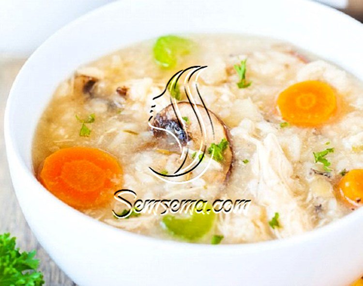 طريقة عمل شوربة الدجاج مع الخضار والارز