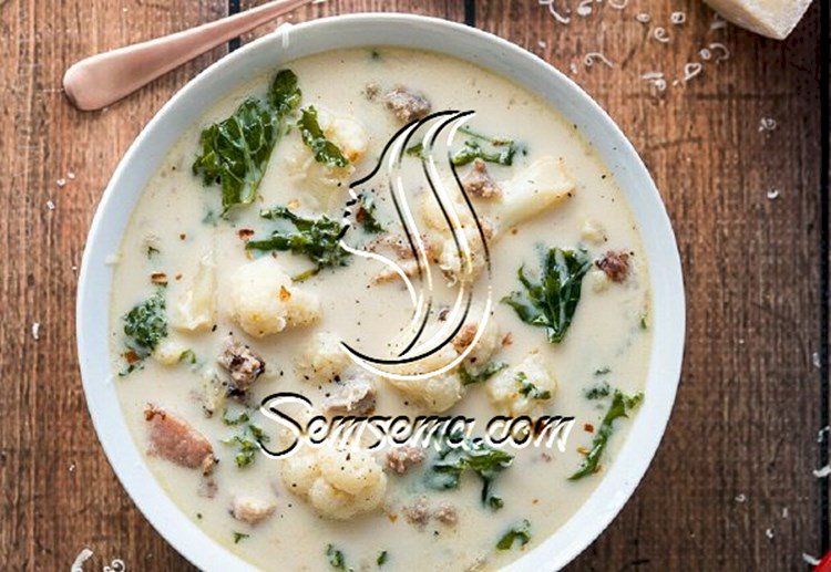 طريقة عمل شوربة القرنبيط الابيض