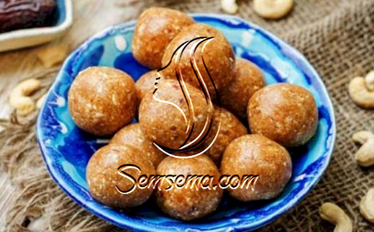 طريقة عمل حلى كرات التمر بالكاجو
