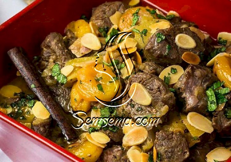 طريقة عمل طاجين اللحم بالفواكه المعسلة