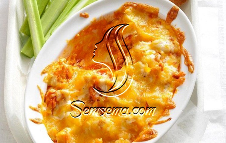 طريقة عمل صينية دجاج بالكرفس و الجبن