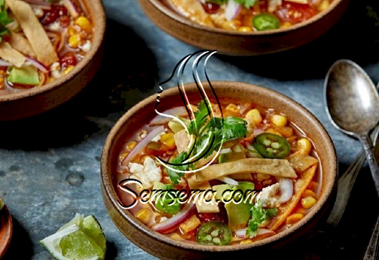 طريقة عمل شوربة التورتيلا بالخضار