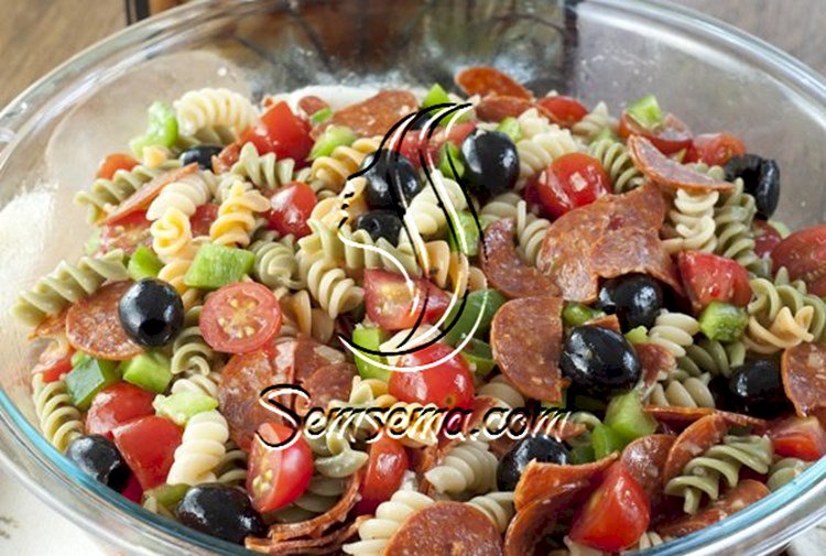 طريقة عمل سلطة المعكرونة بالخضار بدون مايونيز