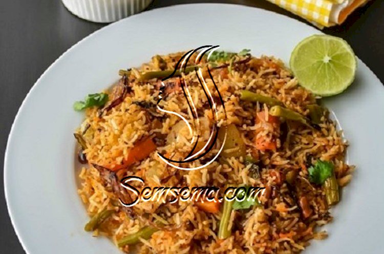 برياني لحم وخضار على الطريقة الهندية