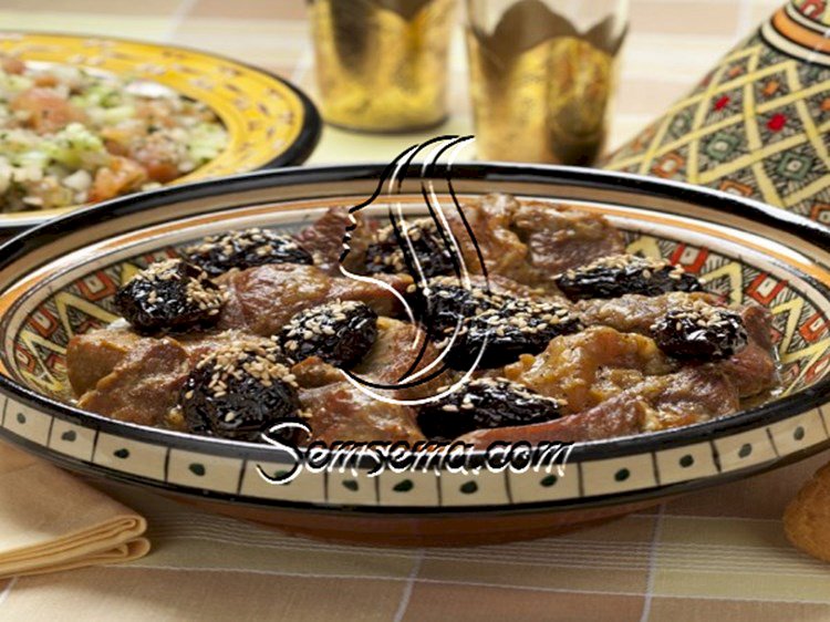 طريقة عمل اللحم بالبرقوق المغربي