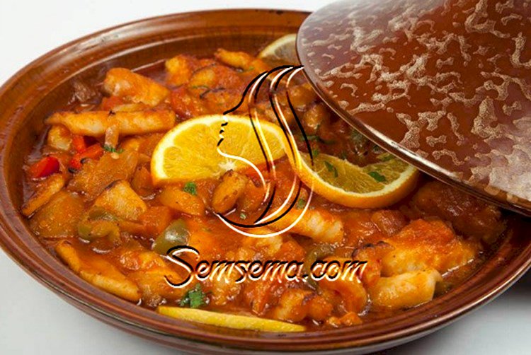 طريقة عمل طاجن المأكولات البحرية
