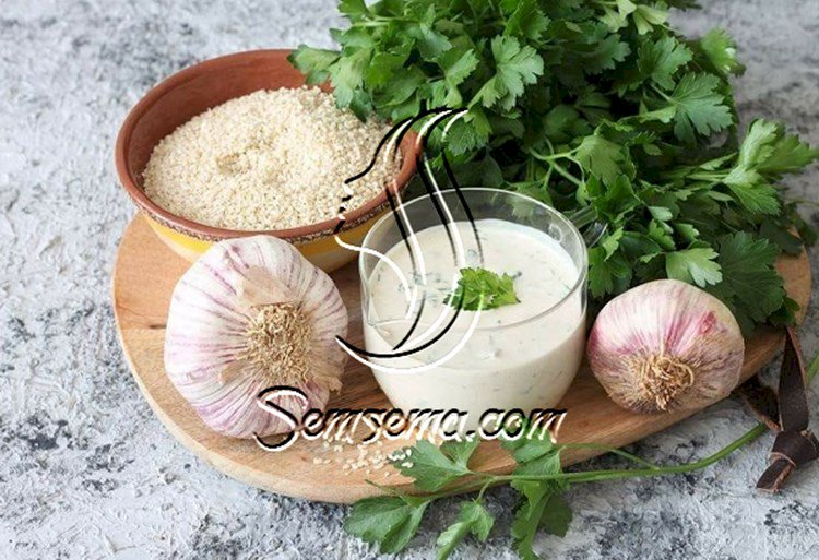 طريقة عمل طحينة الشاورما اللحم