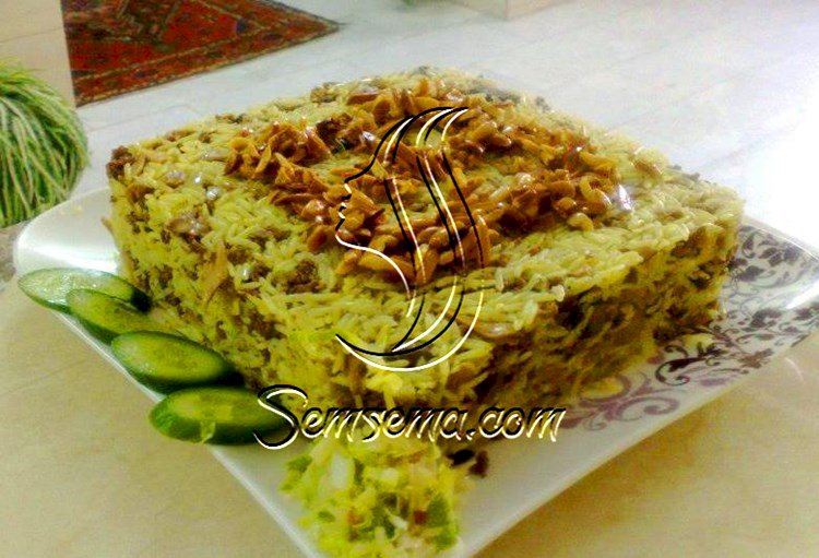 طريقة عمل رز بالفطر واللحم