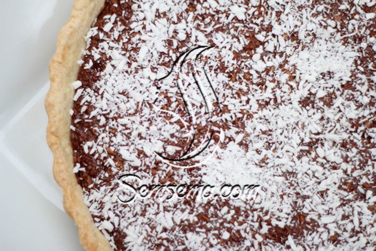 تارت الشوكولاتة وجوز الهند الشهي