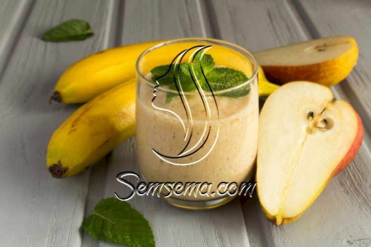 سموذي الموز بالإجاص ...صحي وسريع