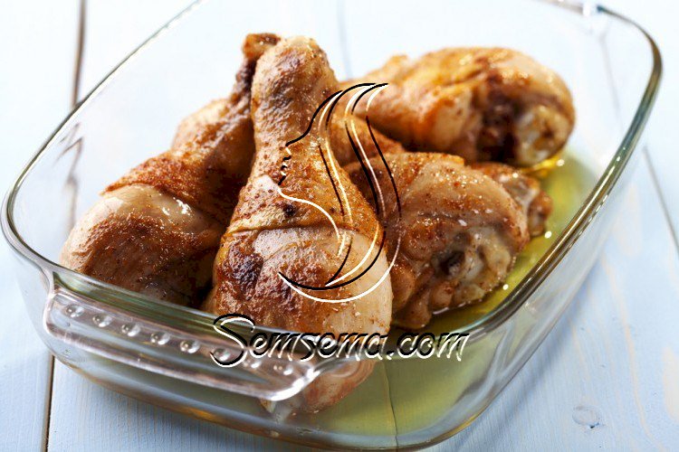 صينية دجاج بالثوم بالفرن